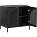 Aziza 28 X 26 inch Black and Black Nightstand